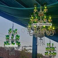 Green Chandelier For Events